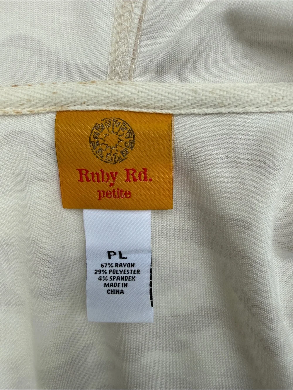 Ruby Rd. Pink Camo Hooded Open Front Jacket - Picture 4 of 4